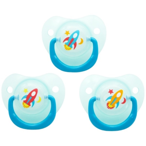 Griptight Soothers Blue 0-6m 3 Pack
