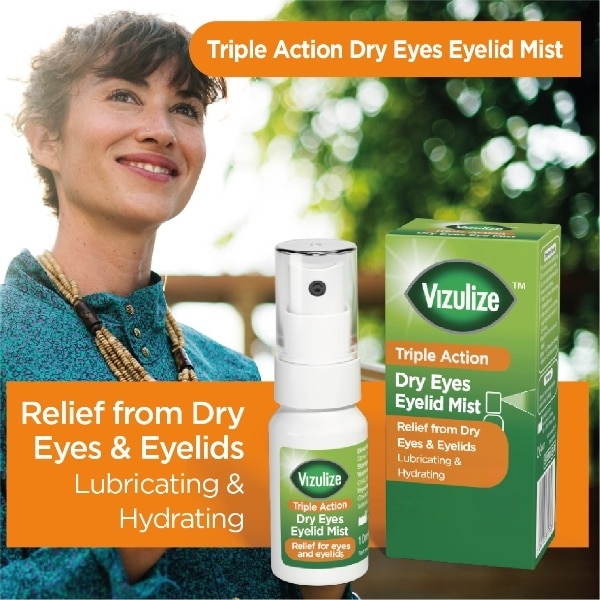 Vizulize Triple Action Dry Eyes Eyelid Mist