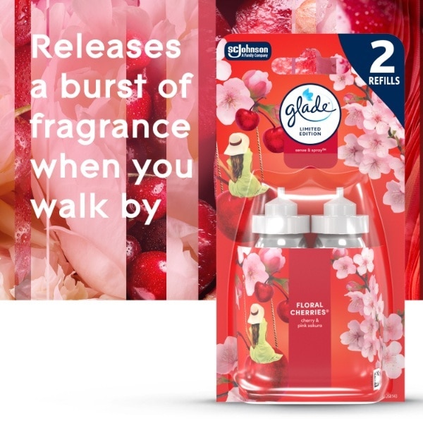 Glade Sensespray Twin Refill Cherry