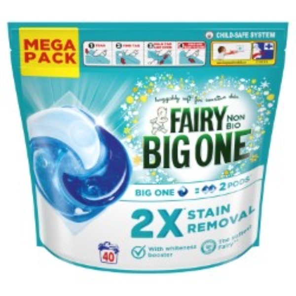 Fairy Non Bio The Big One Pods®, 40 Washes