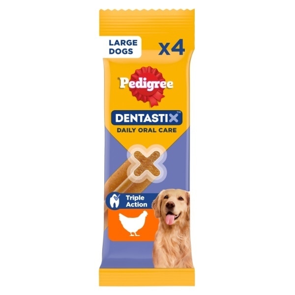 Pedigree Dentastix Daily Dental Chews Large Dog Treats 4 Sticks