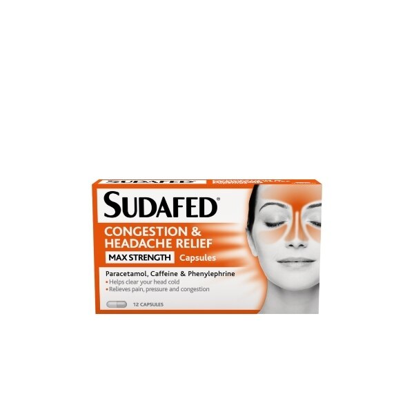 Sudafed Congest Head Relief Caps 12s
