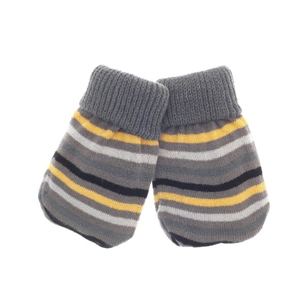 Cable Knit Hand Warmer 2 Pack Yellow Stripe