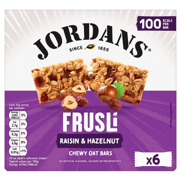 Frusli Raisin & Hazelnut 6X 25G