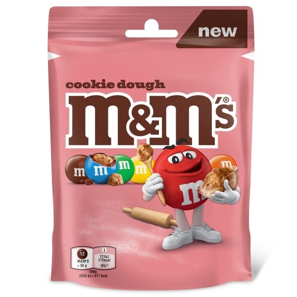 M&Ms Cookie Dough Bag 102g