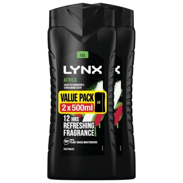 Lynx Showergel 2x500ml Twin Pack