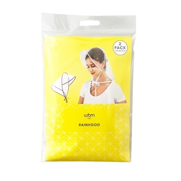 Rain Bonnet 2 Pack Black And White