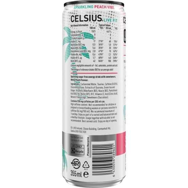 Celsius Peach Vibe 355ml
