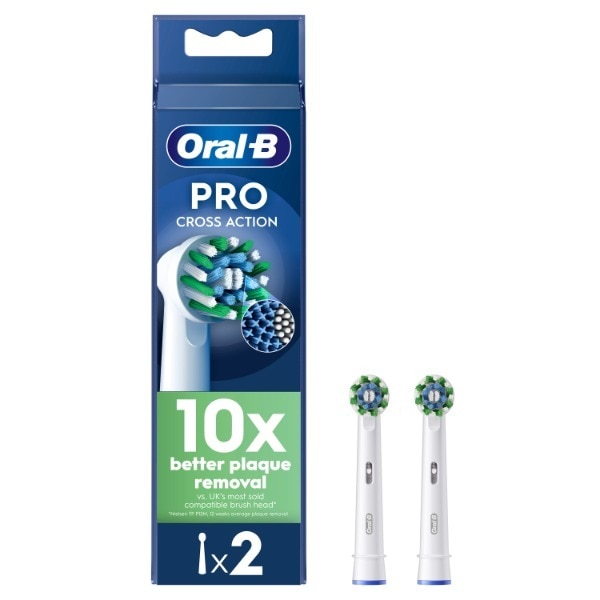 Oral B Cross Action 2 Pack Refill Heads