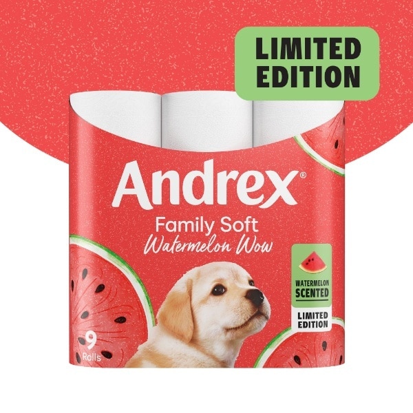 Andrex Family Soft Watermelon 9 Roll