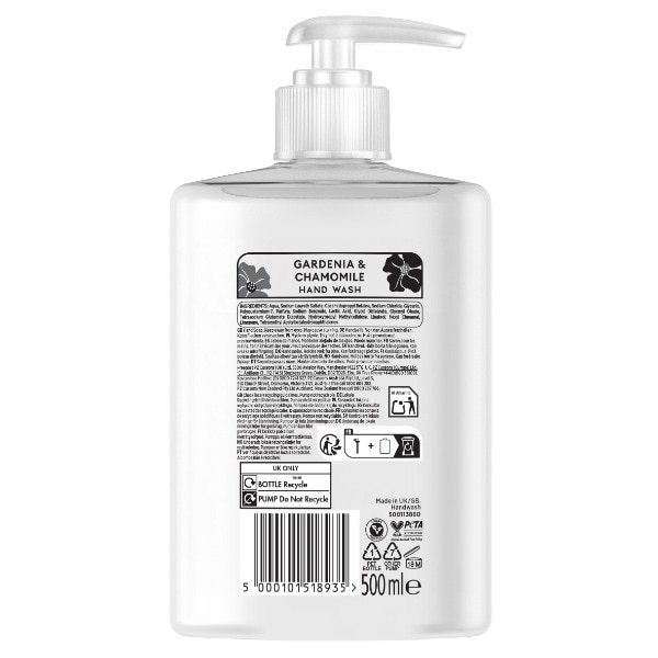Cussons Creations Hand Wash Liquid 500Ml Gardenia & Camomile