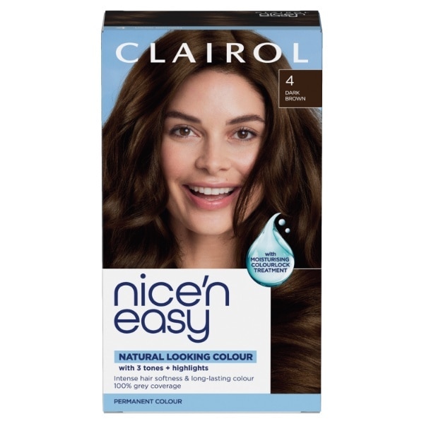 Clairol Nice'n Easy Hair Dye 4 Dark Brown