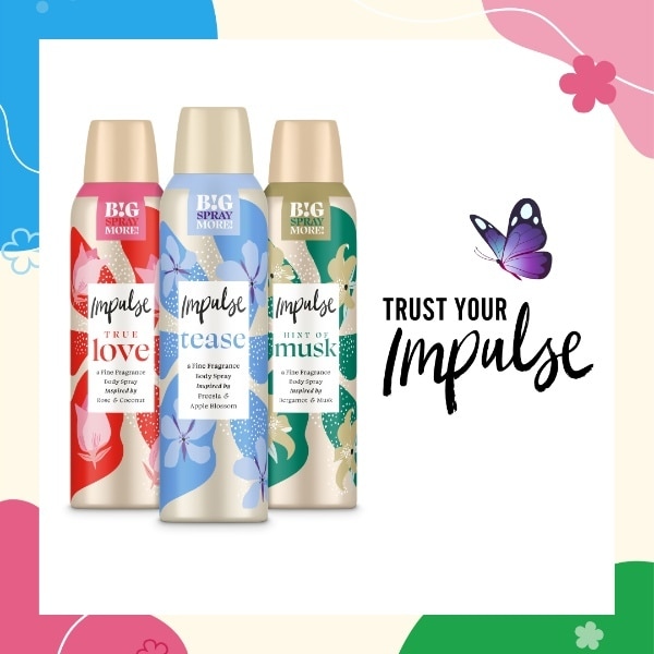 Impulse Vanilla Kisses Body Spray 150ml