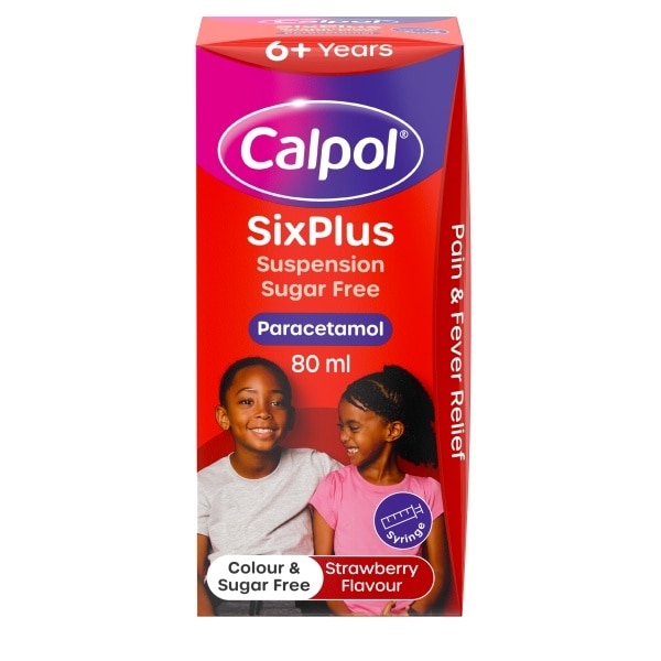Calpol 6+ Sugar Free Suspension 80ml