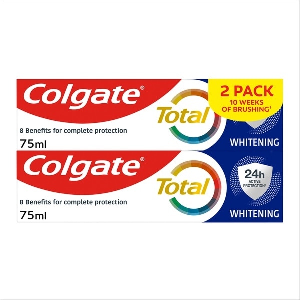 Colgate Total Whitening Toothpaste 75Ml X2