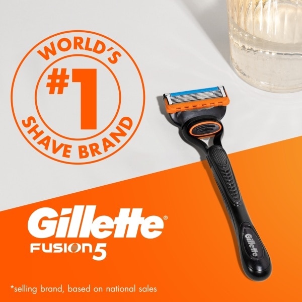 Gillette Set Fusion Razor + Sensitive Shave Gel 200ml