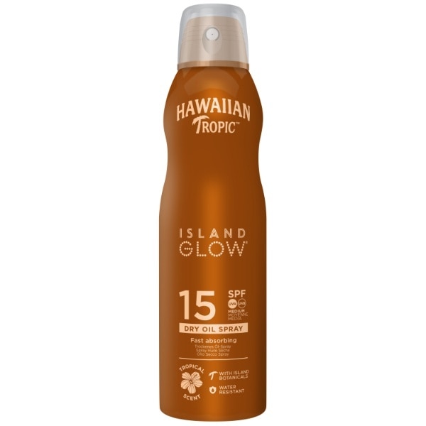 Hawaiian Tropic Island Glow Tan Cont Spray Oil Spf 15 177Ml
