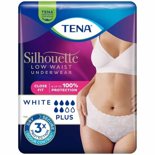 Tena Silhouette Pants Large White 10 Pack