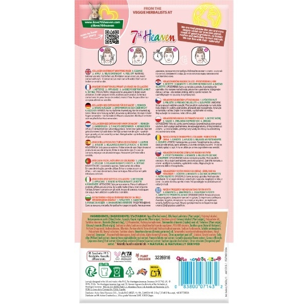 7Th Heaven Glass Skin Collagen Wrapping Mask