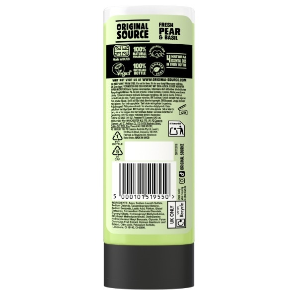 Original Source Fresh Pear Basil 500ml