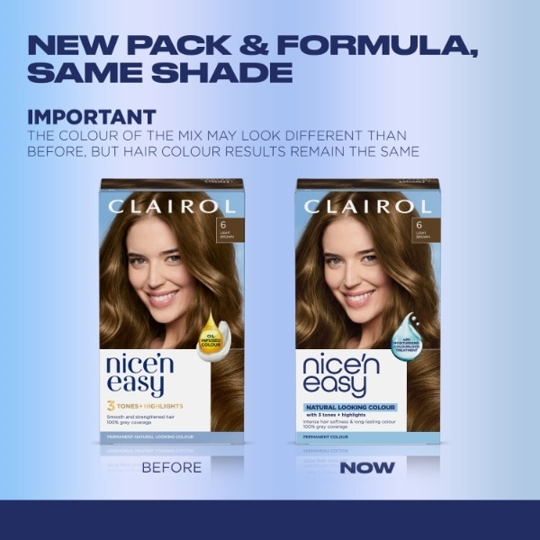 Clairol Nice'n Easy Hair Dye 6 Light Brown