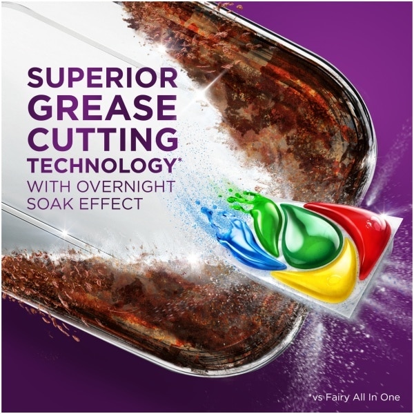 Fairy Advance Dishwasher 30 Min Miracle Lemon 26 Pack