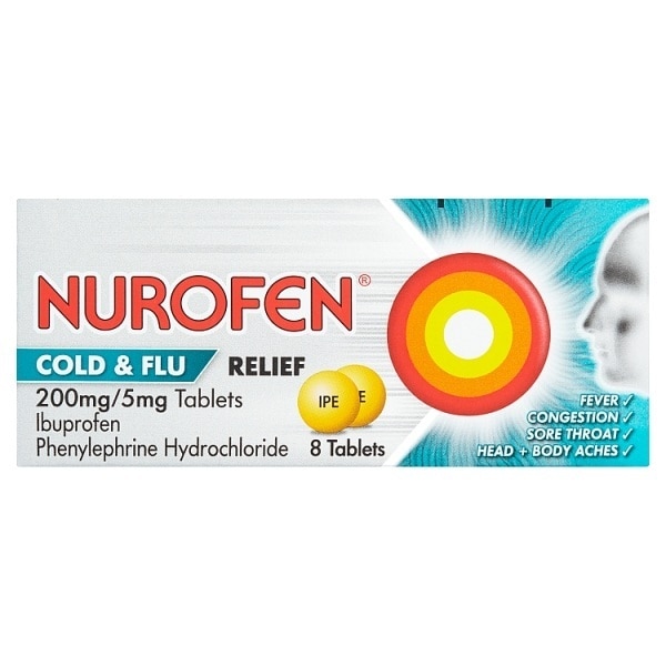Nurofen Cold and Flu 8s.