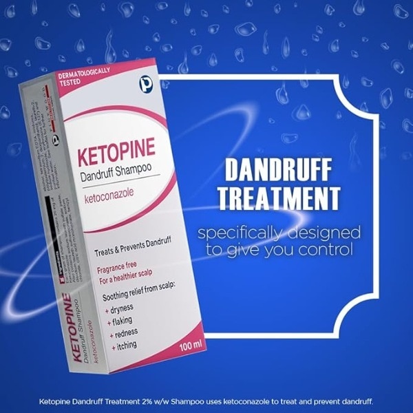 Ketopine Dandruff Shampoo Ketoconazole 100ml