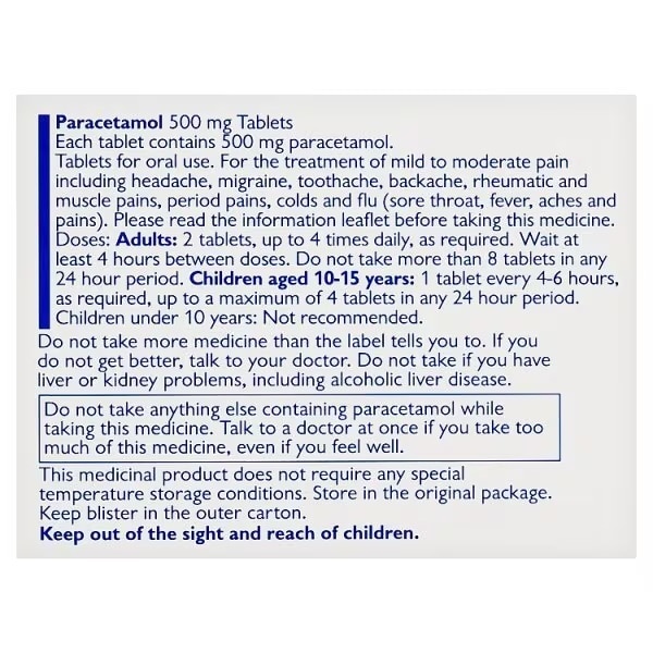 Max Healthcare Paracetamol 500Mg Tablets 16s