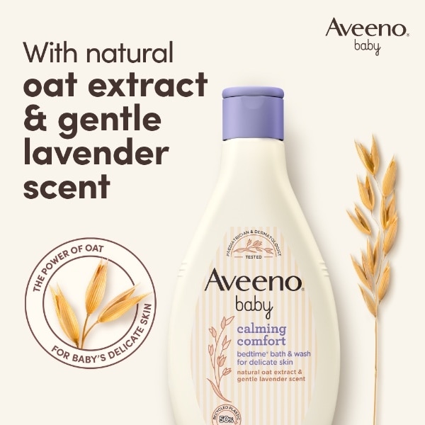 Aveeno Baby Calming Comfort Bedtime Baby Bath & Wash 400ml