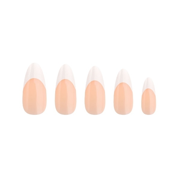 Invogue Almond French Tip - Pack Of 24