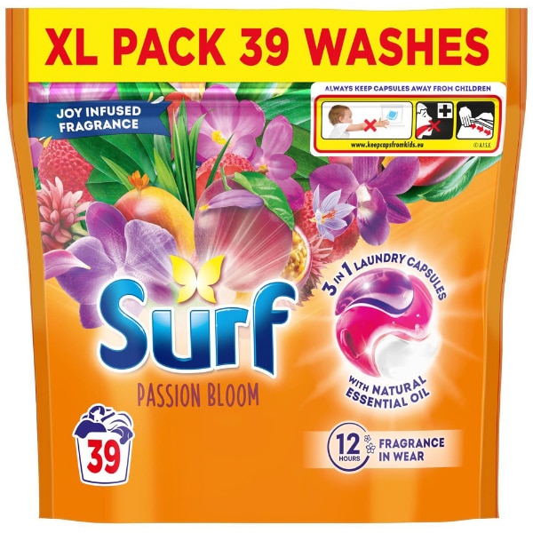 Surf Passion Bloom Laundry Capsules 39 Washes