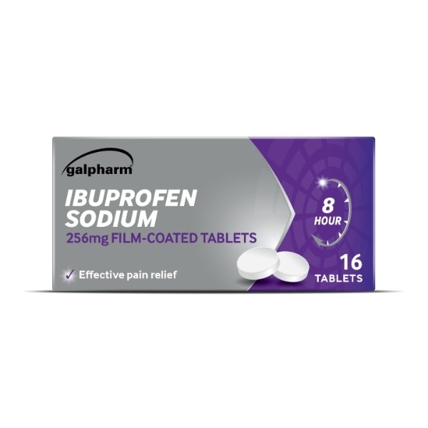 Galpharm Ibuprofen Sodium 256Mg Film-Coated Tablets