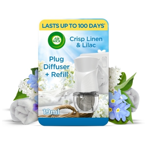 Air Wick Crisp Linen & Lilac Electrical Plug In Kit 19Ml