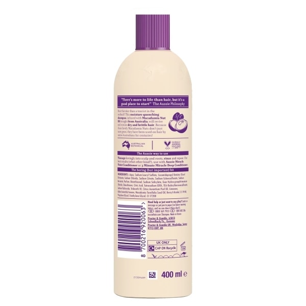 AUSSIE MIRACLE MOIST SHAMPOO 400ML