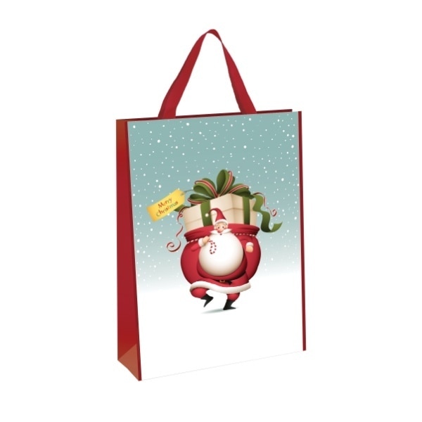 Christmas Shopper Bag Santa