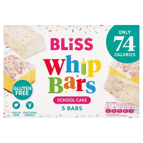 Bliss Whip School Cake Bars 5Pk