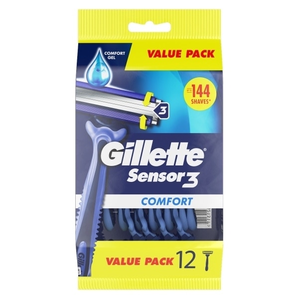 Gillette Sensor 3 Disposible Razor 12 Pack