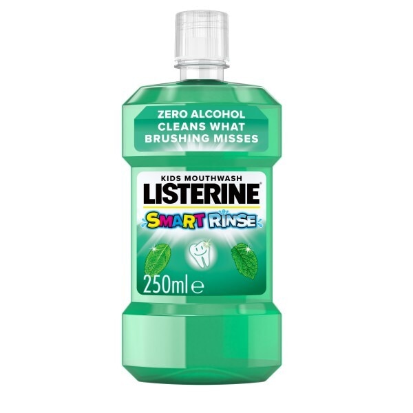 Listerine Smart Rinse Kids Mouthwash Mild Mint 250ml