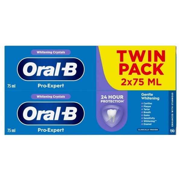 Oral-B Pro Expert Healthy Whitening Toothpaste Twin Pack 2 x 75ml