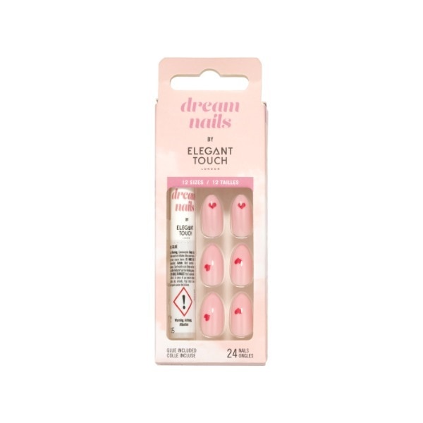 Elegant Touch Dream Nails - Red Hearts
