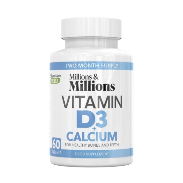 Millions & Millions - Calcium 400Mg + Vitamin D3 200Iu - 60 Tablet