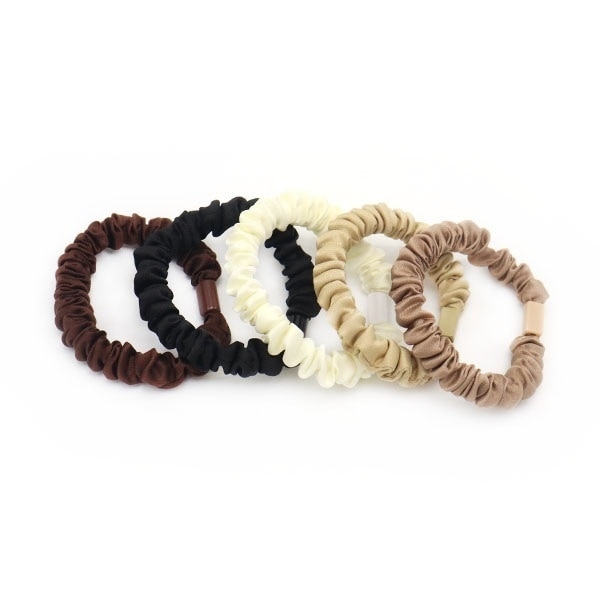 Mini Scruncies - Brown Gold 5 Pack