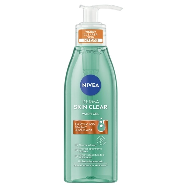Nivea Derma Skin Clear Wash Gel 150ml