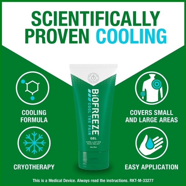 Biofreeze Pain Reliever Gel Cooling Topical Analgesic