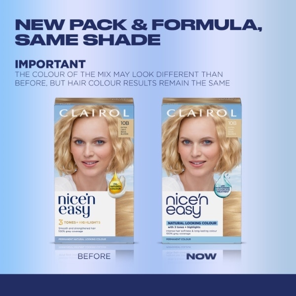 Clairol Nice'n Easy Hair Dye 10B Extra Light Beige Blonde