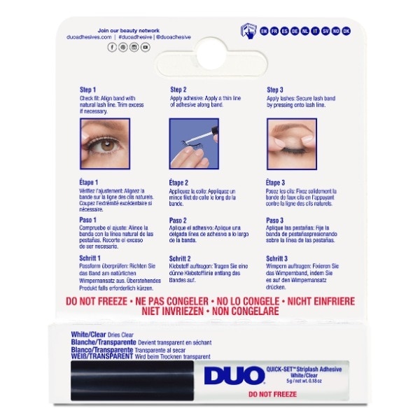 Duo Quick Set Striplash Adhesive Clear 5g