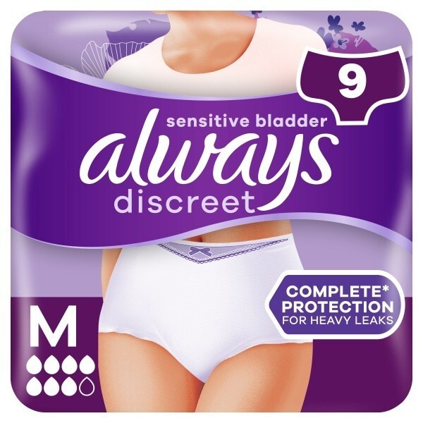 ALWAYS DISCREET ADULT INCO PANT PLUS M 9